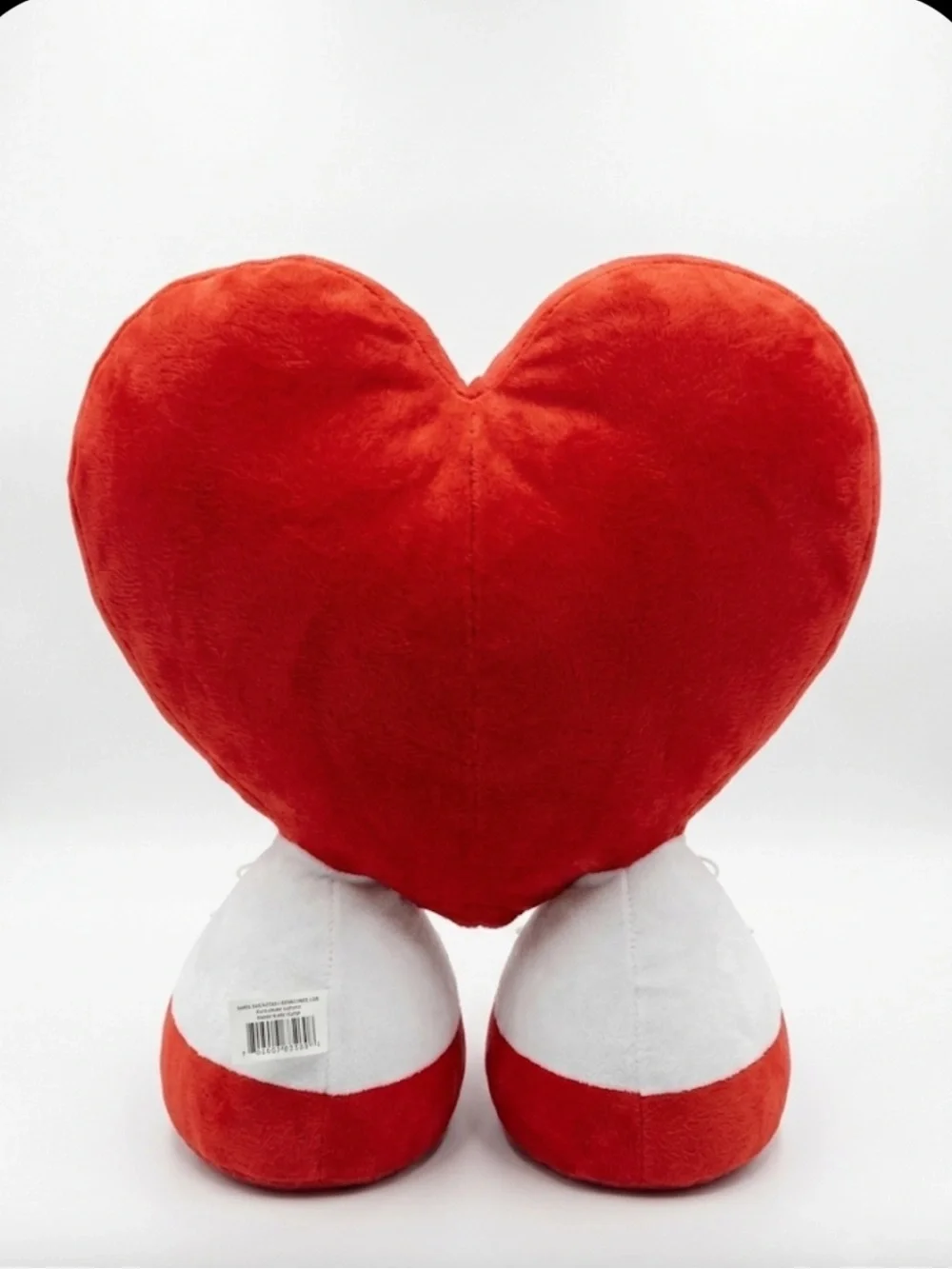 Vintage Large red heart plush pillow toy